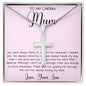 Gift For Mom From Son To My Caring Mum Necklace, Gift For Mother's Day Jewelry Mother's Day Artisan Crafted Cross Necklace