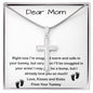 Mom Necklace, Mom To Be Necklace, Pregnancy Gift For Mom To Be, Mommy Present From Unborn Baby, Gift For Expecting Moms Mother's Day Artisan Crafted Cross Necklace