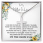 Mother-In-Law Necklace, Mother In Law Necklace Gift - Man Of My Dream Necklace From Your Daughter In Law Mother's Day Artisan Crafted Cross Necklace