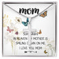 Mom Necklace Gift -Love You Always And Forever - Mother's Day Gift Mother's Day Artisan Crafted Cross Necklace