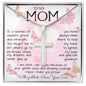 To My Mom Necklace To A Woman Of Wisdom Mother's Day Gift For Mom From Son Mother's Day Artisan Crafted Cross Necklace