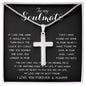 To My Soulmate - You Are My Life, My Love, And My Best Friend Mother's Day Necklace Mother's Day Artisan Crafted Cross Necklace