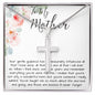 To Mom - Gentle Guidance Mother's Day Artisan Crafted Cross Necklace