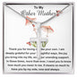 Bonus Mom Necklace, Other Mother Neckalce, Gift For Bonus Mom Second Mom Necklace Mother's Day Artisan Crafted Cross Necklace