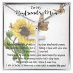Mom Necklace, Mother-In-Law Necklace, Gift To My Boyfriend's Mom Necklace, Mother's Day Gift Mother's Day Artisan Crafted Cross Necklace