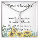 Mother Necklace - No Matter What - I Will Always Love You Mom Necklace Mother's Day Artisan Crafted Cross Necklace