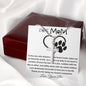 Mom Necklace - To My Dog Mom - Love You Always And Forever - Mother's Day Gift Mother's Day Artisan Crafted Cross Necklace