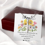 Mother Necklace - You Will Always Be In My Heart - Mother's Day Necklace Mother's Day Artisan Crafted Cross Necklace