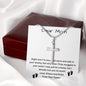 Mom Necklace, Mom To Be Necklace, Pregnancy Gift For Mom To Be, Mommy Present From Unborn Baby, Gift For Expecting Moms Mother's Day Artisan Crafted Cross Necklace