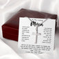 To My Loving Mom Necklace Gift I Need To Say Mom I Love You Gift For Her Mother's Day Necklace Mother's Day Artisan Crafted Cross Necklace