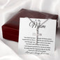 Mom Necklace - To My Mom - Love You Always And Forever Mother's Day Artisan Crafted Cross Necklace