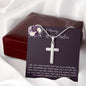 Daughter Necklace, Daughter loss of mom necklace gift, mother passing, loss of mother, sympathy In Memory Of Your Mother Necklace Mother's Day Artisan Crafted Cross Necklace