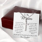 Mom Necklace - To Mom Necklace, Gorgeous Necklace for Mom from Daughter Mother's Day Artisan Crafted Cross Necklace