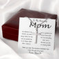Mom Necklace - To Mom Necklace, Gift for Mom from Son Mother's Day Artisan Crafted Cross Necklace