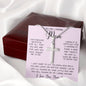 Gift For Caring Mom From Son, To My Mom Necklace Gift For Mother's Day Mother's Day Artisan Crafted Cross Necklace