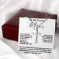 To My Loving Mom - Love Always Your Son Necklace Mother's Day Artisan Crafted Cross Necklace