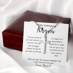 Mom Necklace - Gift For Mom From Son - You Have Been My Biggest Champion Mother's Day Gift Mother's Day Artisan Crafted Cross Necklace