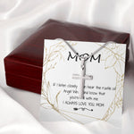 Mom Necklace - Love You Always And Forever Mother's Day Gift Mother's Day Artisan Crafted Cross Necklace