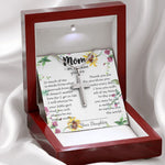 To My Mom Neckalce - Thank You For Sacrifices You Make Every Day Mother's Day Gift Mother's Day Artisan Crafted Cross Necklace