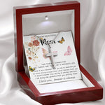 Mom Necklace Gift - To My Mom - Twists & Turns Gift Set Mom Necklace Mother's Day Artisan Crafted Cross Necklace