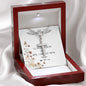 Mom Necklace - I'll Hold You In My Heart Mother's Day Gift Mother's Day Artisan Crafted Cross Necklace