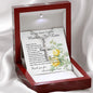 Mother-In-Law Necklace, Thank You To Mother-In-Law Necklace Gift Mother's Day Artisan Crafted Cross Necklace
