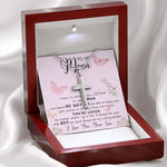 To My Mom Necklace Gift From Son Mother's Day Necklace Mother's Day Artisan Crafted Cross Necklace