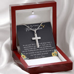 To My Future Mother In Law, Wedding For Her Mother's Gift Necklace Mother's Day Artisan Crafted Cross Necklace