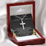To My Mom Necklace You Are The World Mother Gift Necklace Mother's Day Artisan Crafted Cross Necklace