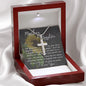 Mom Necklace Gift, Mothers's Day Necklace - Special Bond Mother's Day Artisan Crafted Cross Necklace