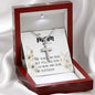 Mom Necklace Gift - Love You Always And Forever - Mother's Day Gift Mother's Day Artisan Crafted Cross Necklace