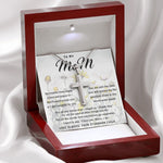 To My Mom Necklace Greatest Mom Mother's Day Gift Necklace Mother's Day Artisan Crafted Cross Necklace