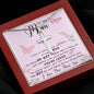 To My Mom Necklace Gift From Son Mother's Day Artisan Crafted Cross Necklace