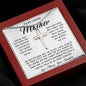 To My Loving Mother Necklace Where Are Smiles Are Many And Worries Are Few Gift For Her Mother's Day Necklace Mother's Day Artisan Crafted Cross Necklace