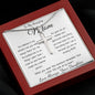 Mom Necklace - Gift for Mom from Daughter, Mother's Day Gift Mother's Day Artisan Crafted Cross Necklace