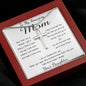Mom Necklace - To My Amazing Mom Gorgeous Necklace for Mom from Daughter Mother's Day Gift Mother's Day Artisan Crafted Cross Necklace