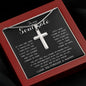 To My Soulmate - You Are My Life, My Love, And My Best Friend Mother's Day Necklace Mother's Day Artisan Crafted Cross Necklace
