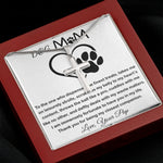 Mom Necklace - To My Dog Mom - Love You Always And Forever - Mother's Day Gift Mother's Day Artisan Crafted Cross Necklace
