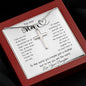 To My Mom - To The World You Maybe Just A Mother But To Me You Are The World Mother's Day Necklace Mother's Day Artisan Crafted Cross Necklace