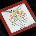 Mother Necklace - You Will Always Be In My Heart - Mother's Day Necklace Mother's Day Artisan Crafted Cross Necklace