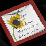Mother Necklace - Mother Gift - Never Truly Part Mother's Day Necklace Mother's Day Artisan Crafted Cross Necklace