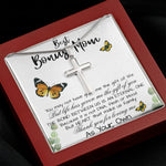 Stepmom Necklace, To My Bonus Mom Gift Neckalce, Thank For You Loving Me As Your Own Mother's Day Artisan Crafted Cross Necklace