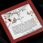 Mom Necklace Gift, You Are The World Necklace, Mother's Day Gift, Mother Daughter Neckalce Mother's Day Artisan Crafted Cross Necklace
