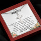 Mommy Necklace, To My Mommy Necklace, Gift For Mom To Be Necklace, Gift For First Time Mom, Expecting Mother Necklace, New Mom Necklace Gift Mother's Day Artisan Crafted Cross Necklace