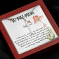 Mom Necklace, Gift Necklace For Mom Always Love You, Mother Necklace Mother's Day Artisan Crafted Cross Necklace