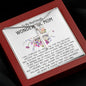 Mom Necklace, Mother-In-Law Necklace, To My Boyfriend's Mom Gift Necklace Mother's Day Artisan Crafted Cross Necklace