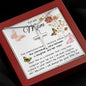 Mom Necklace Gift - To My Mom - Gift From Daughter - Mother's Day Necklace Mother's Day Artisan Crafted Cross Necklace