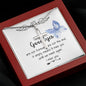 Mom Necklace - I'll Miss You Untill We Meet Again - Mother's Day Gift Mother's Day Artisan Crafted Cross Necklace