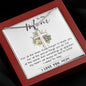 To My Mom - I Love You Mom, Mother's Day Necklace Mother's Day Artisan Crafted Cross Necklace