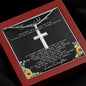 To My Mom Necklace You Are The World Mother Gift Necklace Mother's Day Artisan Crafted Cross Necklace